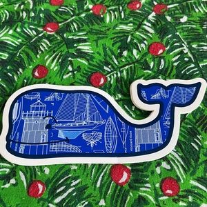 Blue print sticker from Vineyard Vines